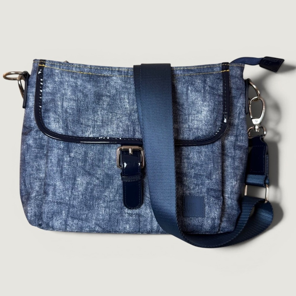 IHKWIP The Convertible Buckle Up Crossbody Bag Purse Strap‎ Denim Blue